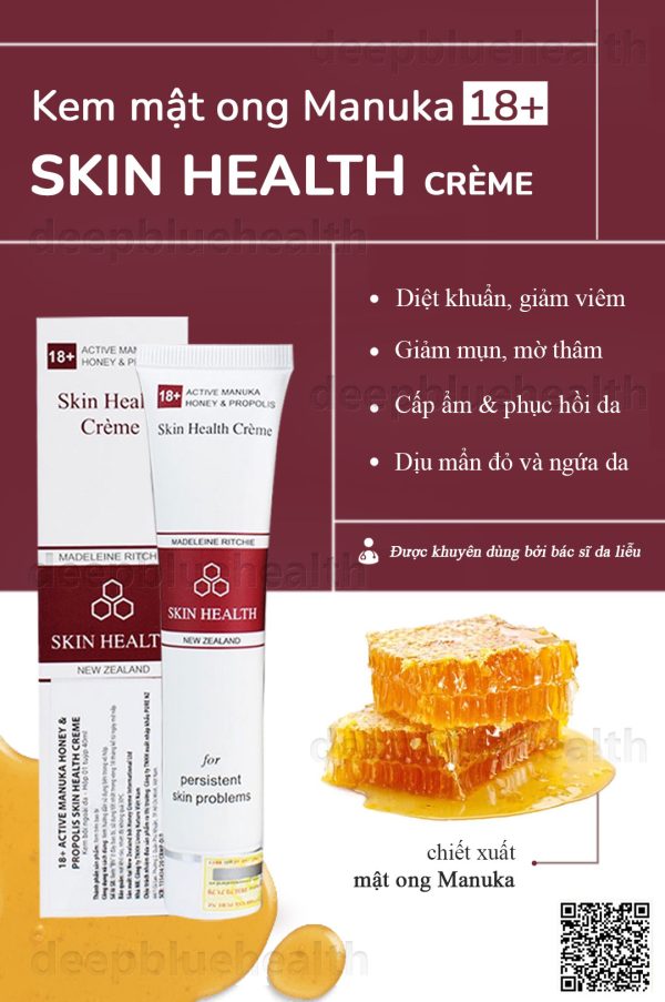 Kem Mật Ong Manuka Skin Health 18+ Madeleine Ritchie 40ml