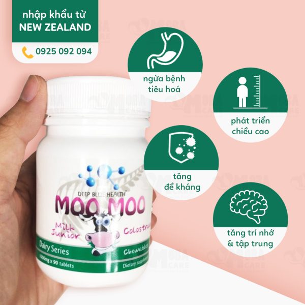 Kẹo Sữa Non Deep Blue Health Moo Moo (90 viên)