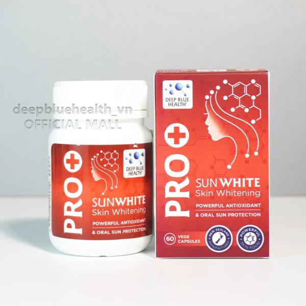 Viên uống chống nắng, trắng da Pro+ Sun White Deep Blue Health