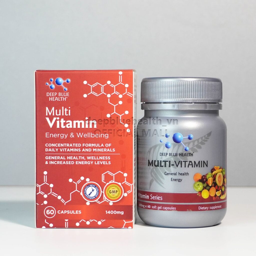 Viên Uống Bổ Sung Multi-Vitamin Deep Blue Health 60/90 Viên - NzHeal