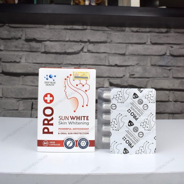 Viên uống chống nắng, trắng da Pro+ Sun White Deep Blue Health