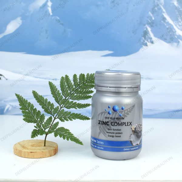 Viên Uống Deep Blue Health Zinc Complex: đề kháng, sinh lý, trị mụn