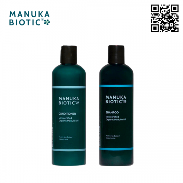 Bộ đôi gội, xả Manuka Biotic Shampoo for Sensitive Scalp 300ml và Conditioner for Sensitive Scalp 300ml