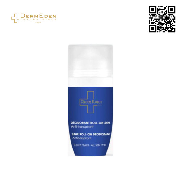 Lăn khử mùi ​​DermEden Roll On 24H Deodorant: không muối nhôm, ngăn tiết mồ hôi (50ml)