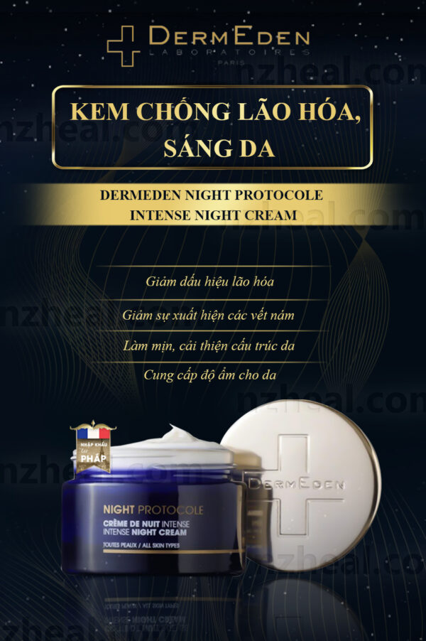 Kem dưỡng da ban đêm DermEden Night Protocole Intense Night Cream 50ml 3