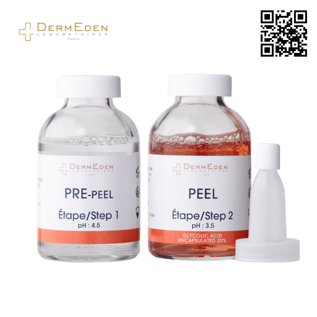 Bộ đôi peel da nâng cao DermEden Advanced Peel: Dung dịch trước peel da ...