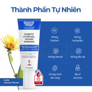 Băng vết thương dạng gel LAVIOR Diabetic Hydrogel Wound Dressing 30ml