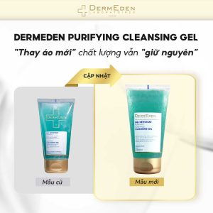 Gel rửa mặt cho da hỗn hợp và da dầu Dermeden Purifying Cleansing Gel 150ml