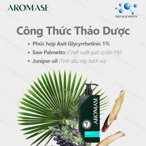 Dầu gội giảm rụng và làm dày tóc Aromase Hair Volumizing Shampoo 90ml 4