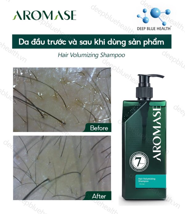 Dầu gội giảm rụng và làm dày tóc Aromase Hair Volumizing Shampoo 90ml 6