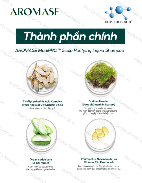Dầu gội làm sạch chuyên sâu dạng lỏng Aromase 5α Juniper MediPRO Scalp Purifying Liquid Shampoo 80ml 7