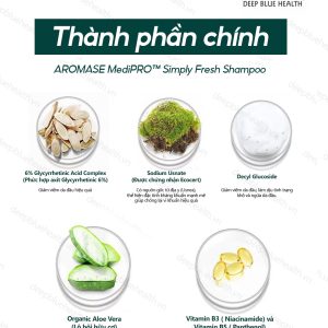 Dầu gội ngăn gàu, giảm viêm chuyên sâu cho da dầu Aromase 5α Juniper MediPRO Simply Fresh Shampoo 80ml 4