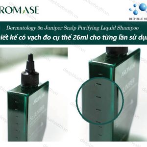 Dầu gội sạch sâu da đầu dạng lỏng Aromase 5α Juniper Scalp Purifying Liquid Shampoo 80ml 10