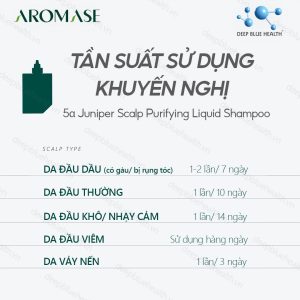 Dầu gội sạch sâu da đầu dạng lỏng Aromase 5α Juniper Scalp Purifying Liquid Shampoo 80ml 5