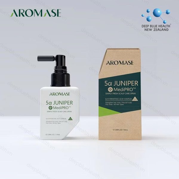 Xịt chăm sóc da đầu dầu chuyên sâu Aromase 5α Juniper MediPRO Simply Fresh Spray 110ml 4