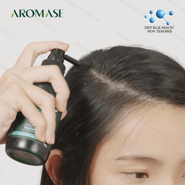 Xịt dưỡng thảo dược làm dịu da đầu dầu Aromase Herbal Cooling Scalp Care Spray 40ml 1