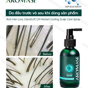 Xịt dưỡng thảo dược làm dịu da đầu dầu Aromase Herbal Cooling Scalp Care Spray 40ml 2