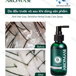 Xịt thảo dược cấp ẩm cho da đầu khô Aromase Herbal Scalp Care Spray 40ml 1