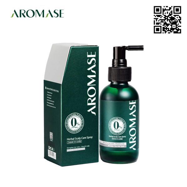 Xịt thảo dược cấp ẩm cho da đầu khô Aromase Herbal Scalp Care Spray 40ml 3