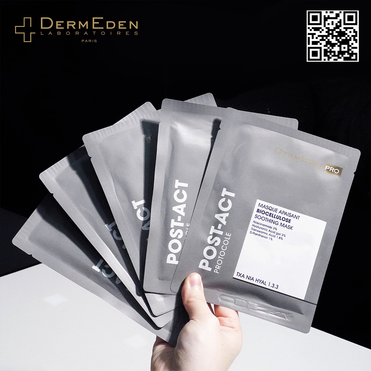Mặt nạ làm dịu da DermEden Biocellulose Soothing Mask (5 x 25ml) 6