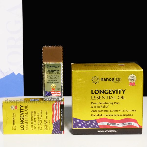 Dầu gió vàng trường thọ Nanogize Longevity Essential Oil Deep Penetrating (21ml) 3