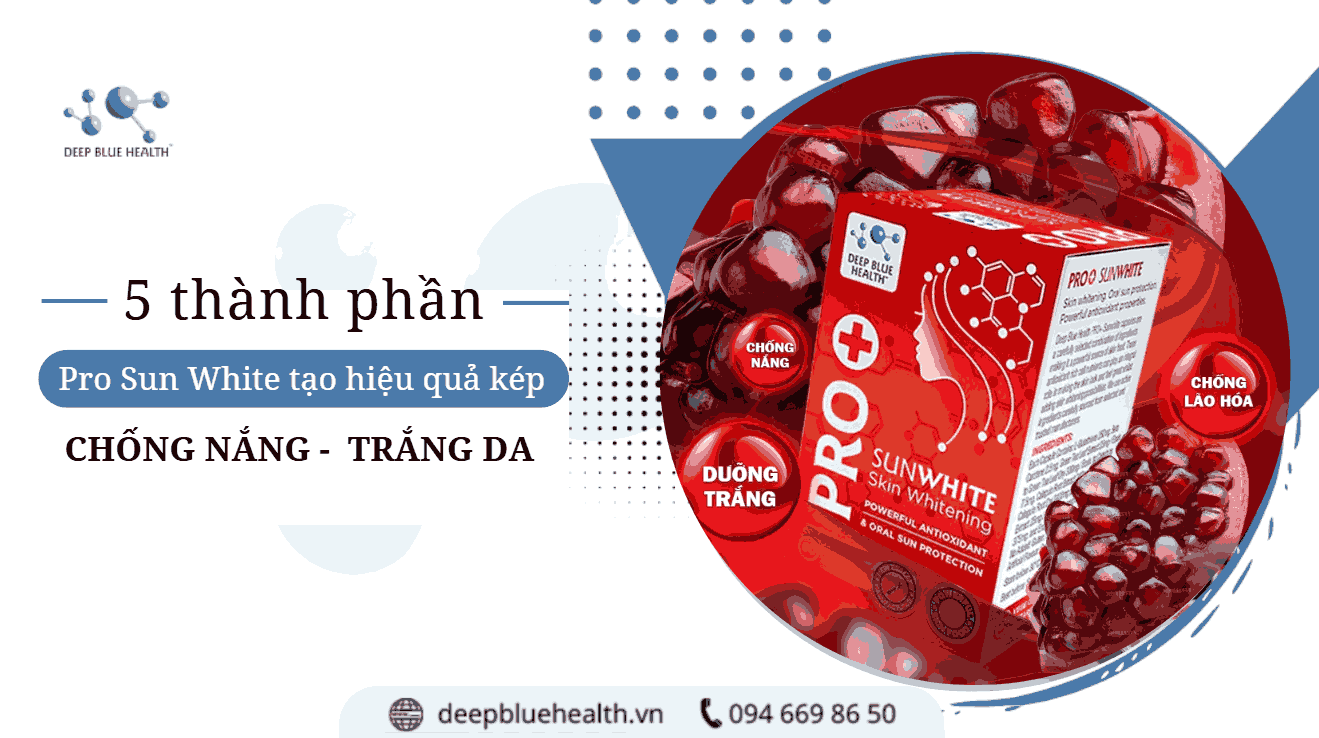 Pro Sun White: 5 thành phần tạo hiệu quả kép chống nắng - trắng da 5