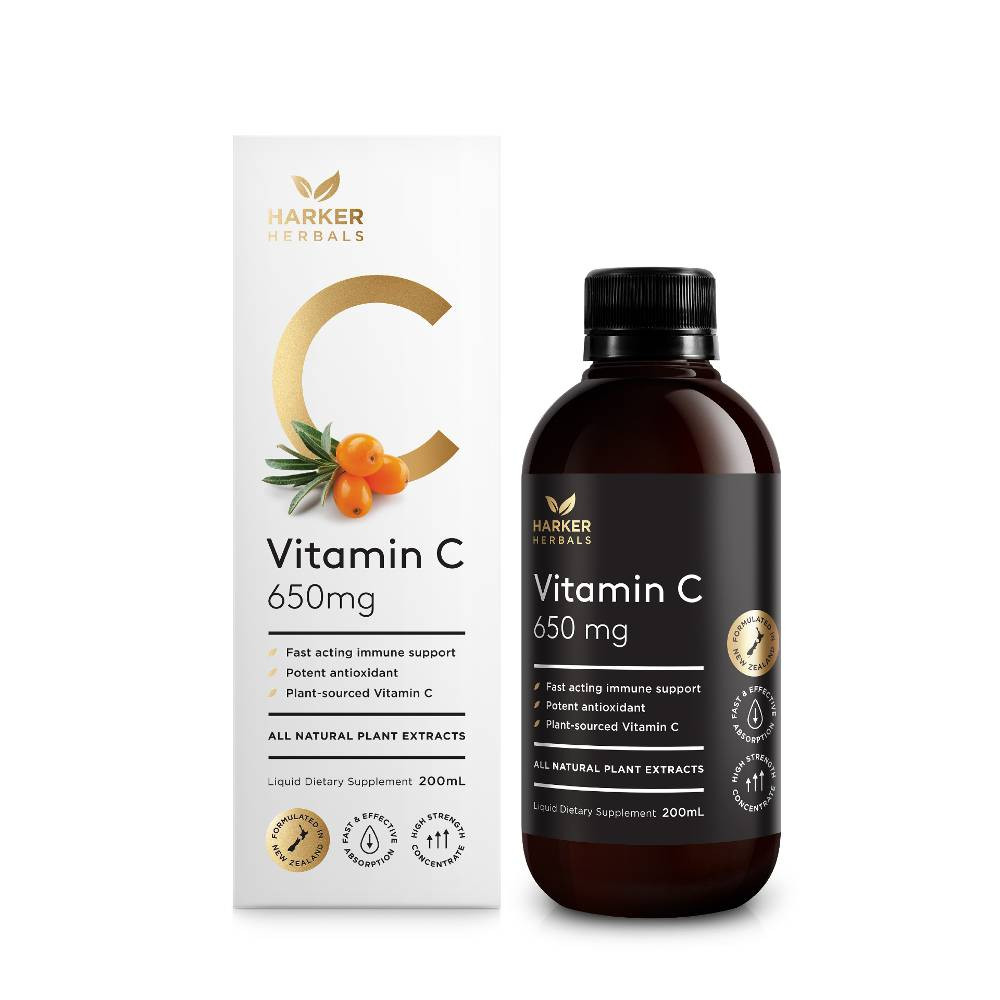 Siro Vitamin C tăng đề kháng Harker Herbals Vitamin C 650mg (100ml) 2