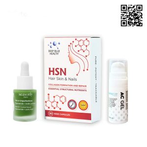Bộ 3 giảm mụn, mờ thâm: Viên uống HSN + AC Gel BHA 2% + Serum Seasonly Blemish Control1