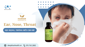 Dịu họng, thông mũi cho bé với bộ tứ thảo dược từ Harker Herbals Ear Nose Throat 1-1