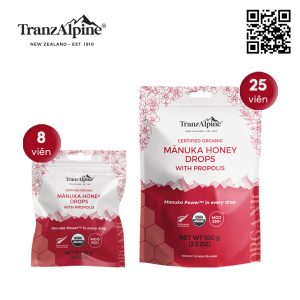 Kẹo mật ong TranzAlpine Manuka Honey Drops MGO550+ (8 viên/ 25 viên)