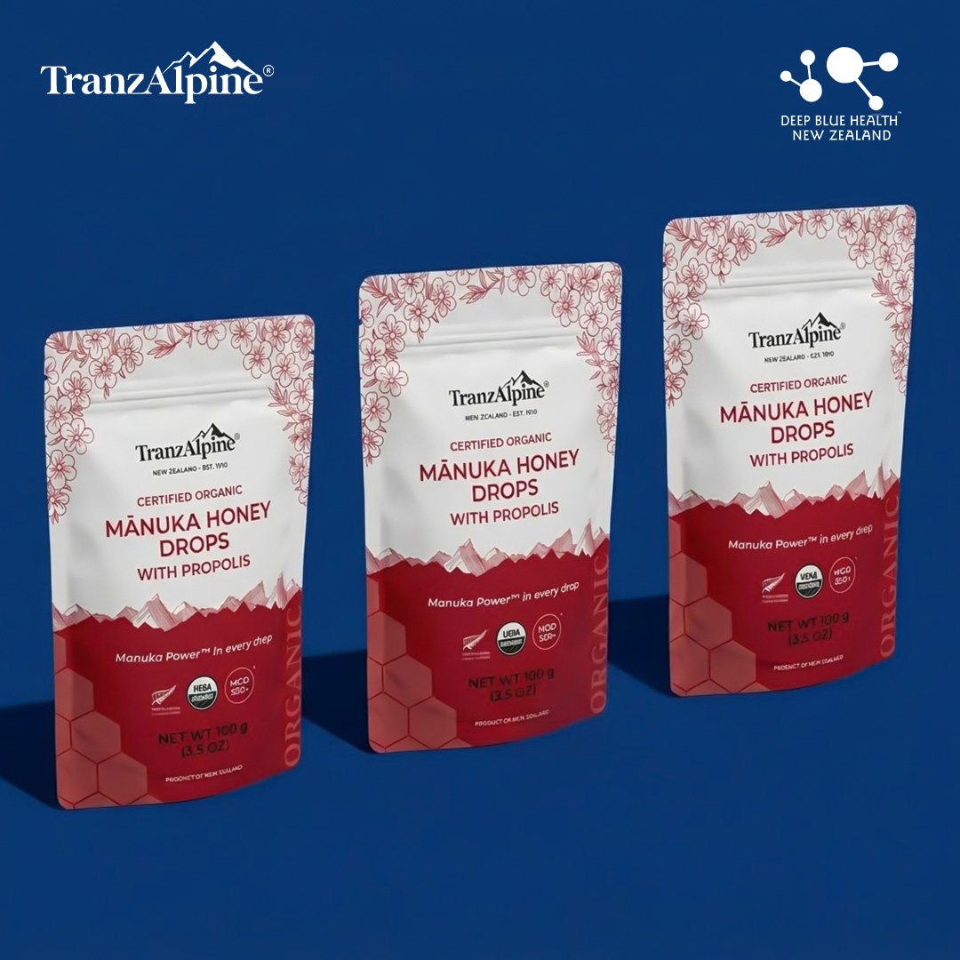 Kẹo mật ong TranzAlpine Manuka Honey Drops MGO550+ (8 viên/ 25 viên)