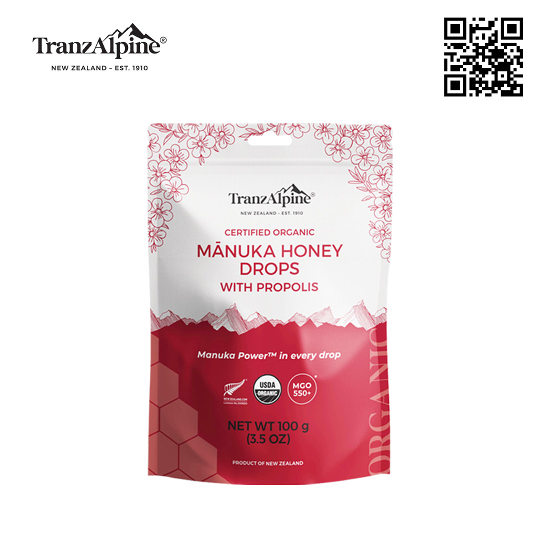 keo-mat-ong-tranzalpine-manuka-honey-drops-mgo550-8-vien-25-vien (7) Kẹo mật ong TranzAlpine Manuka Honey Drops MGO550+ (8 viên/ 25 viên)